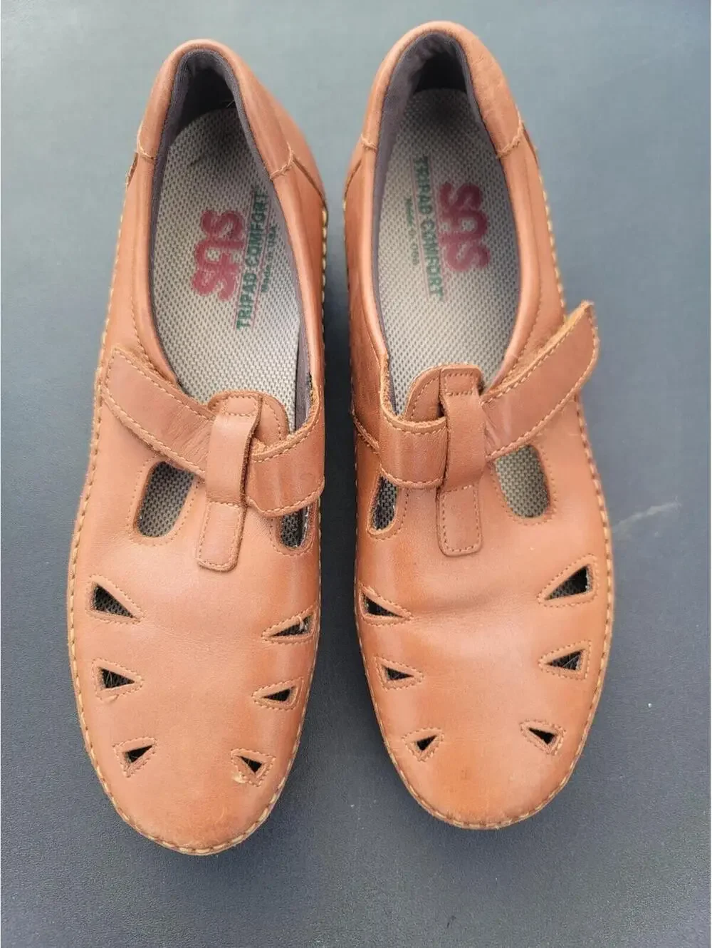 SAS Tripad Chestnut Leather Roamer Mary Jane Shoe comfy 9.5